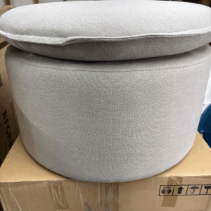 Maven Lane Organic Lyra Round Ottoman